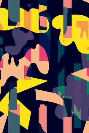 几何印花华亿平台图片