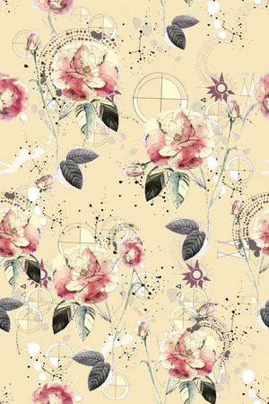 复古印花华亿平台图片