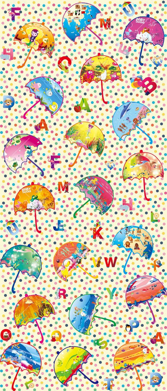 卡通字母印花华亿平台图片