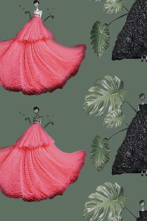 巴蕉叶印花华亿平台图片