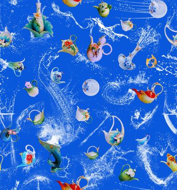 472287-时尚潮流中国风喷水陶瓷花卉