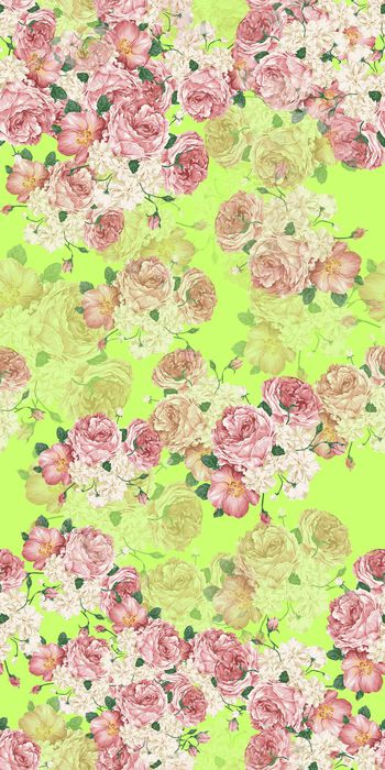 472318-花卉 时尚 多色 服装 