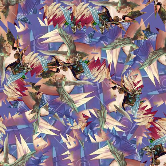 翅膀印花华亿平台图片