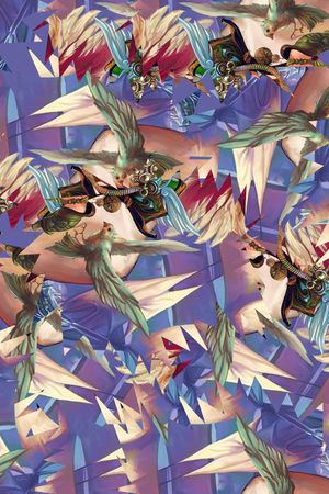 翅膀印花华亿平台图片