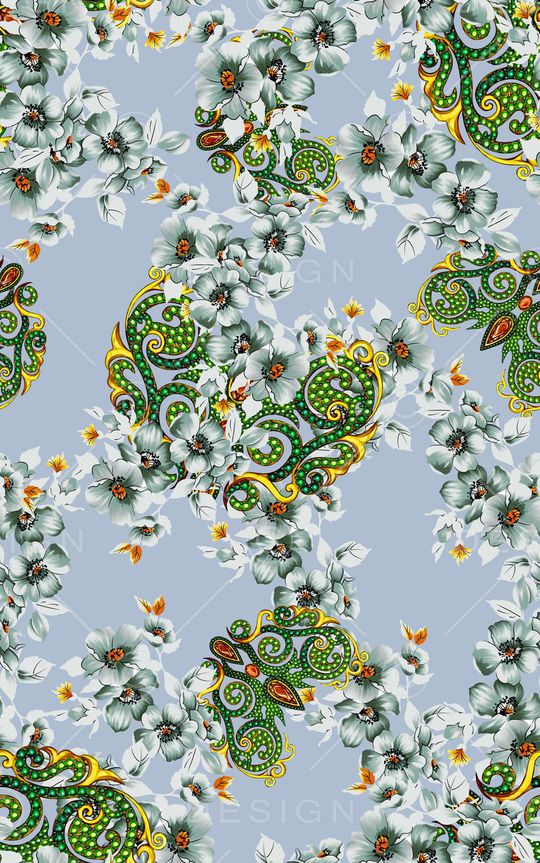 花卉印花华亿平台图片