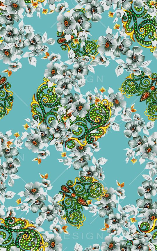 花卉印花华亿平台图片