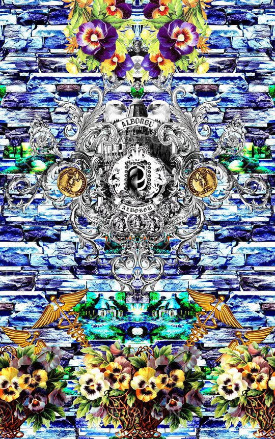 欧式印花华亿平台图片