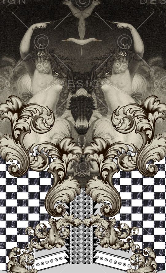 时尚大牌印花华亿平台图片