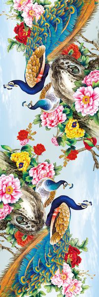 中国风印花华亿平台图片