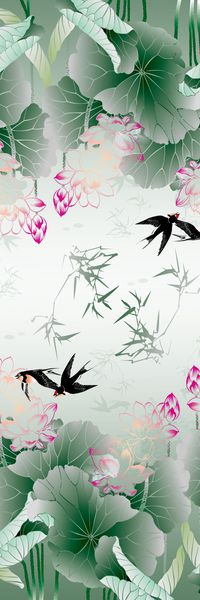 中国风印花华亿平台图片