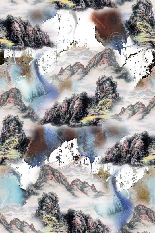 风景照片印花华亿平台图片