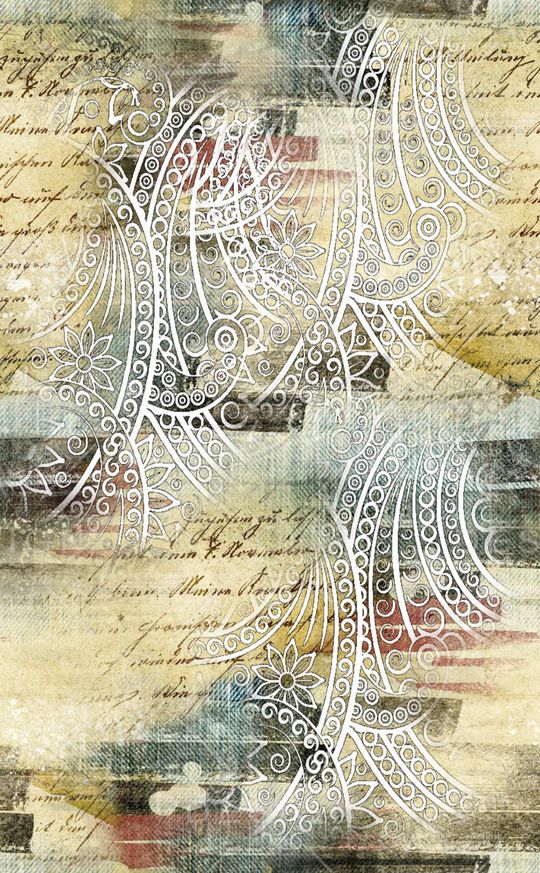 欧式复古印花华亿平台图片