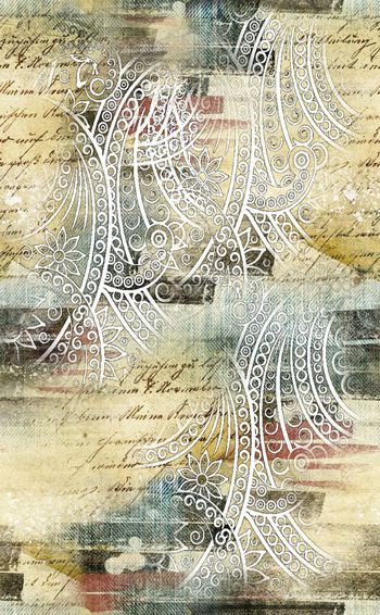 欧式复古印花华亿平台图片