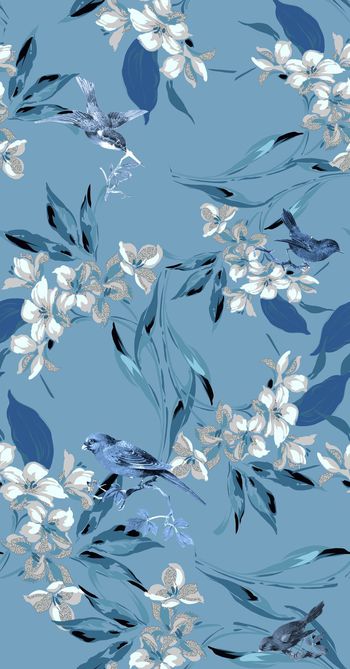 472610-素雅花鸟图