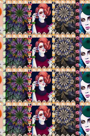 欧美流行时尚印花华亿平台图片