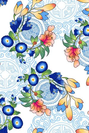 MAX-中国风印花华亿平台图片