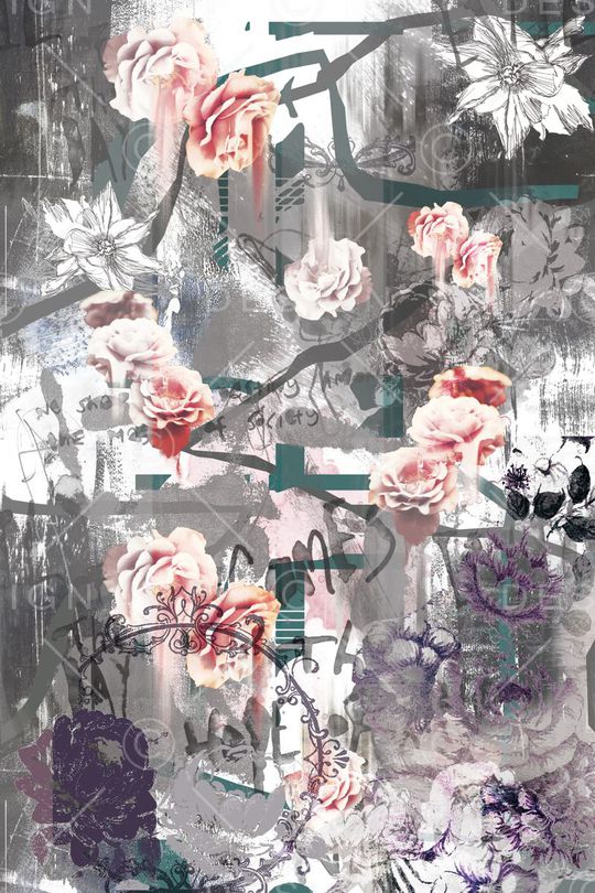 抽象复古印花华亿平台图片