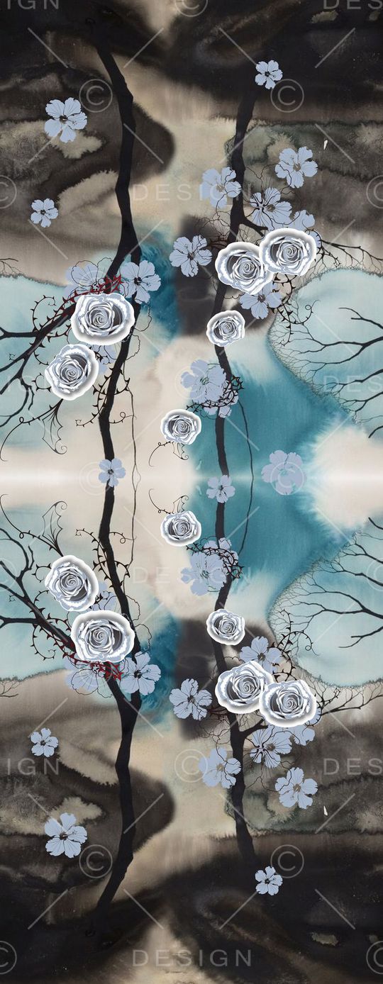 花卉印花华亿平台图片