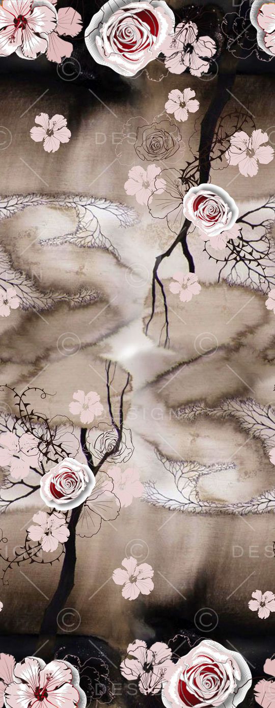 花卉印花华亿平台图片