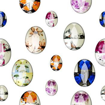 472837-彩蛋艺术满版印花