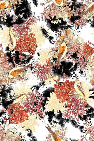 水彩印花华亿平台图片