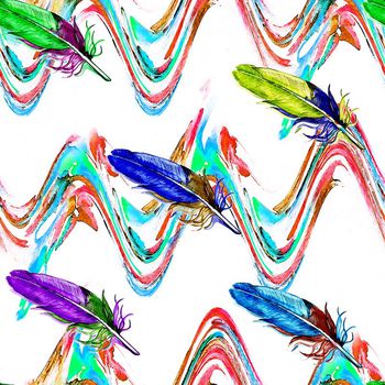 472857-条子 条纹 彩虹 简单  个性 羽