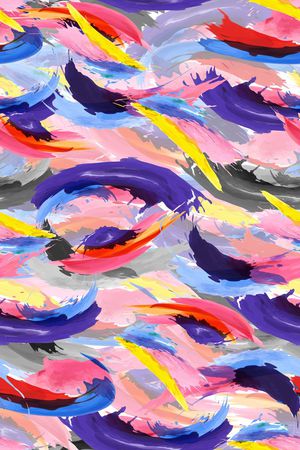 抽象彩色波浪印花华亿平台图片