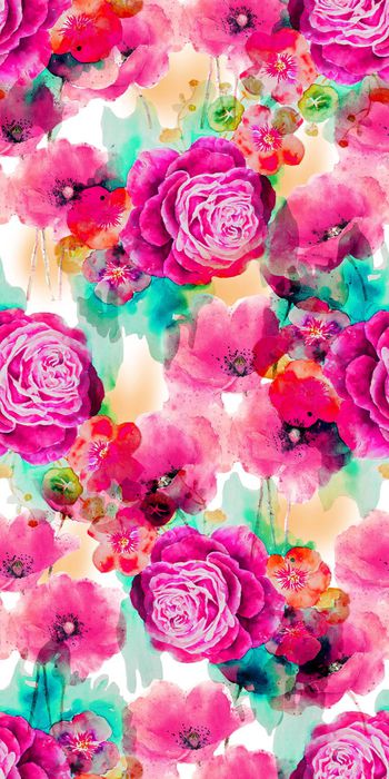 472910-时尚 原创 手绘 水彩 花卉   