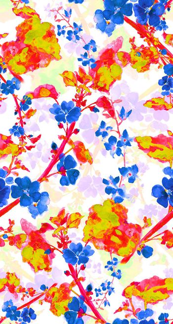 472917-水彩花卉 水墨花卉系列 田园风 鲜