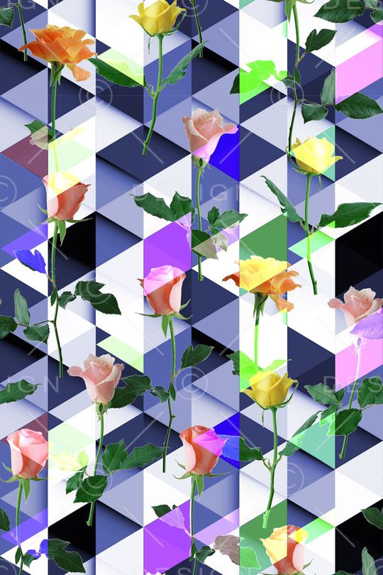 几何印花华亿平台图片