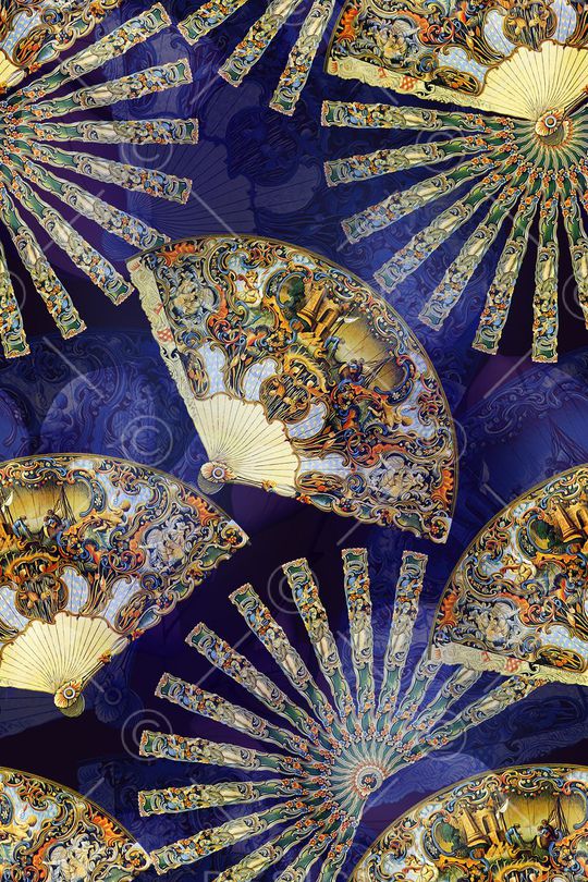 巴洛克印花华亿平台图片