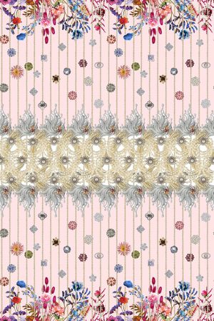 长丝巾印花华亿平台图片