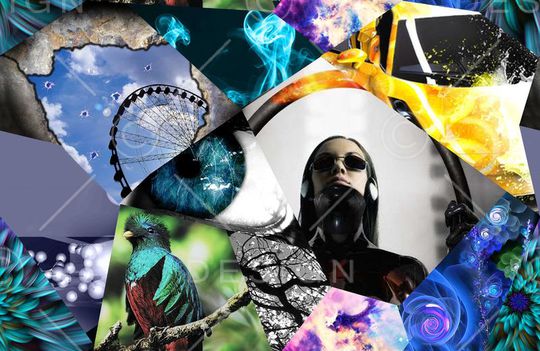 抽象印花华亿平台图片