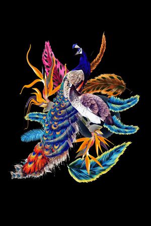 潮流时尚印花华亿平台图片