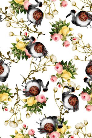 水墨印花华亿平台图片