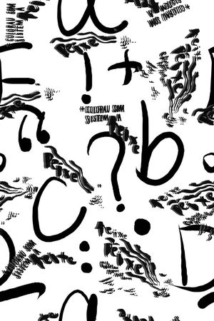 英文abc符号印花华亿平台图片