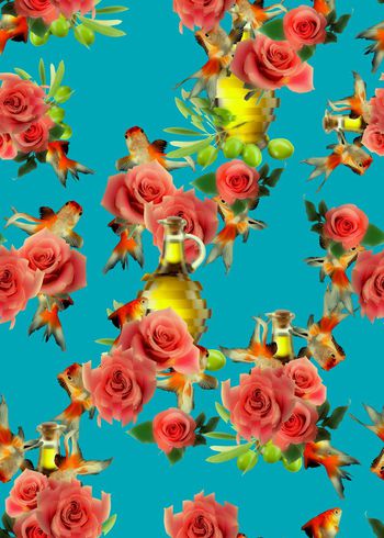 473328-满版玫瑰橄榄华亿平台