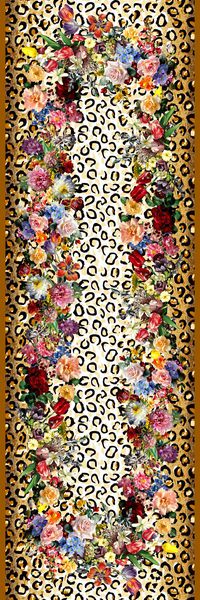 豹纹油画印花华亿平台图片