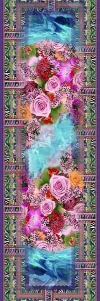 花卉玫瑰海洋印花华亿平台图片