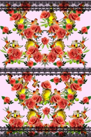 定位蕾丝印花华亿平台图片