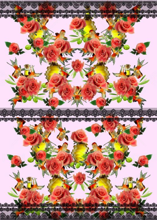 定位蕾丝印花华亿平台图片