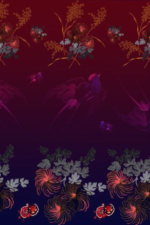 复古印花华亿平台图片