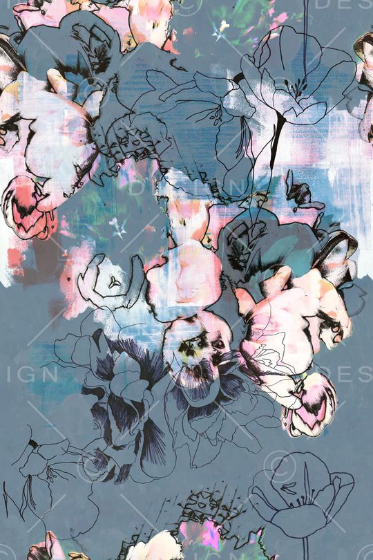 抽象印花华亿平台图片