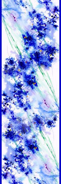 抽象油画花卉印花华亿平台图片