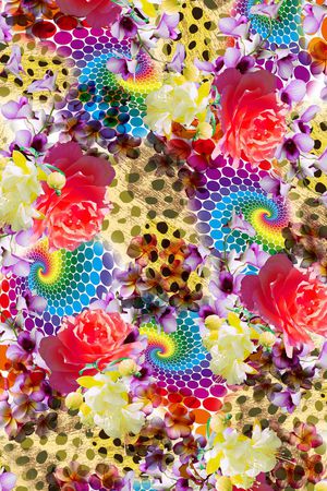 豹纹豹点印花华亿平台图片