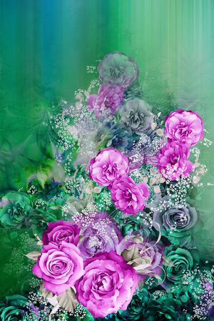 玫瑰印花华亿平台图片