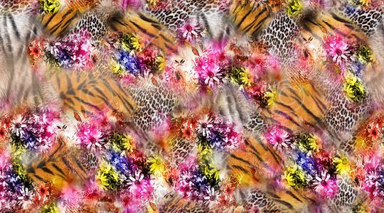 豹纹印花华亿平台图片