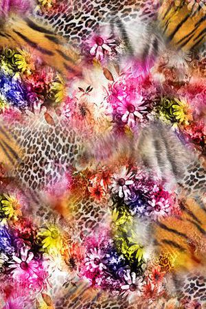 豹纹印花华亿平台图片