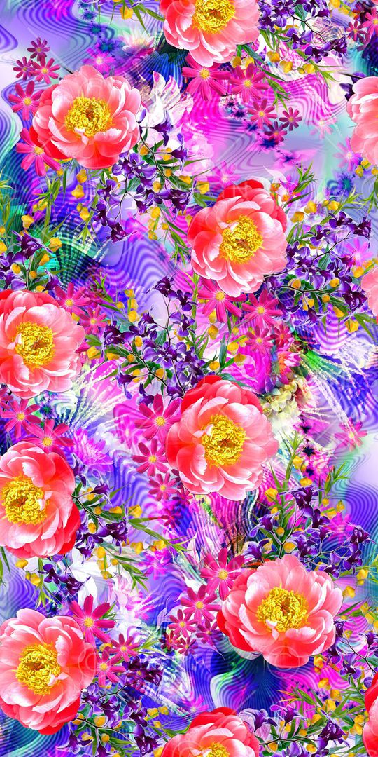 抽象几何底纹印花华亿平台图片