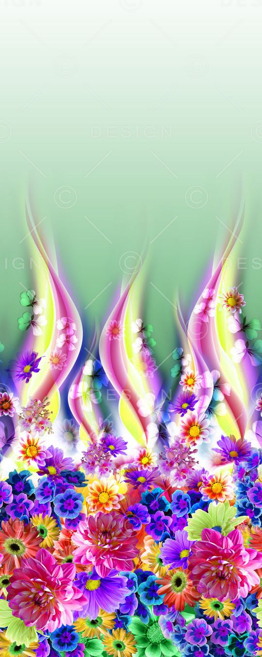 写实花卉印花华亿平台图片